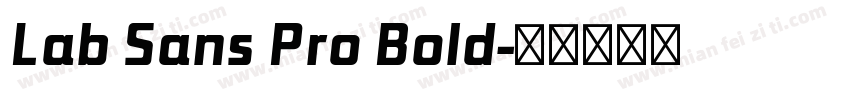Lab Sans Pro Bold字体转换